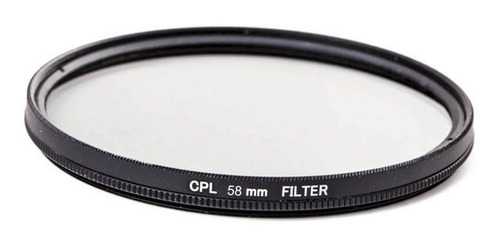 Filtro Cpl Polarizador Lente - Nikon Canon Sony - 58mm