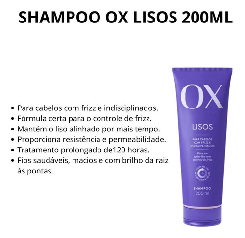 Shampoo Ox Lisos 200ml