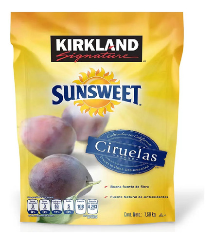 Sunsweet Ciruelas Pasas Deshuesadas 1.59 Kg Msi