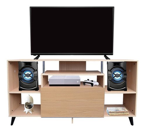 Bufetera Hogare, Credenza, Mueble Recibidor Minimalista, Bg Color Roble
