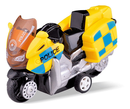 Hous Mini Aleación Policía Motocicleta Niños Juguete Mesa De 