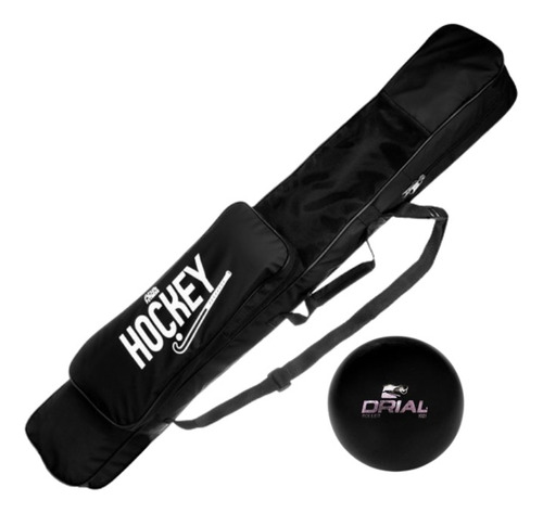 Kit Bolso Hockey Porta Palos + Bocha Roller Profesional 