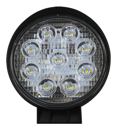 Farol De Milha Led 27w 6000k 12v/24v Bivolt 9 Leds Universal