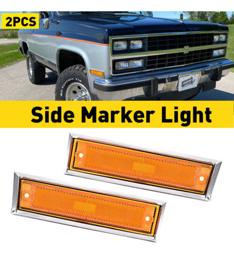 Side Marker Light Pair For Chevy Gmc C/k 10 Truck Suburb Ggg