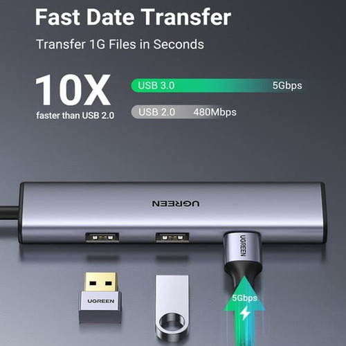 Ugreen Hub 20841 Usb-c 4 Portas Usb 3.0