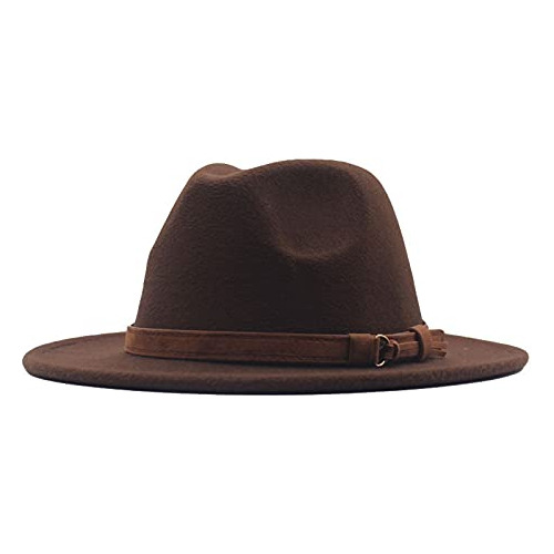 Sombrero Fedora De Ala Ancha Clásico Vintage Para Hombres Y 