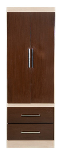 Placard Máximo Fortaleza 2p 2c Melamina 62.5 Cm Chocolate/maple