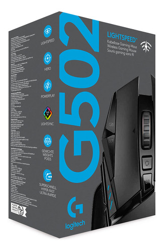 Mouse Gamer Logitech G502 Lightspeed Wireless Black