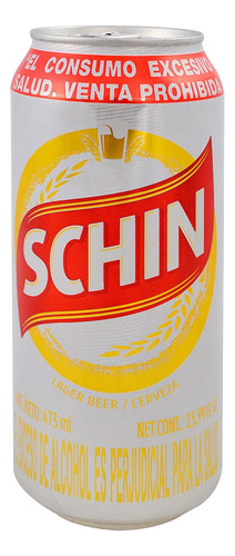 Cerveza Schin Rubia Pilsen 12u Lata X 473ml Original