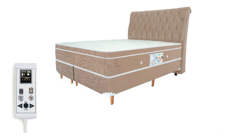 Colchão Magnético Queen Bio Massageador Cromotera + Cama Box