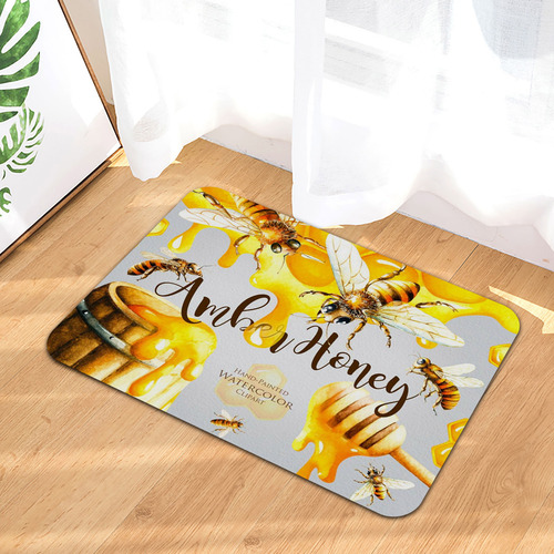 Felpudo Antideslizante Con Decoración Para El Día De La Abej