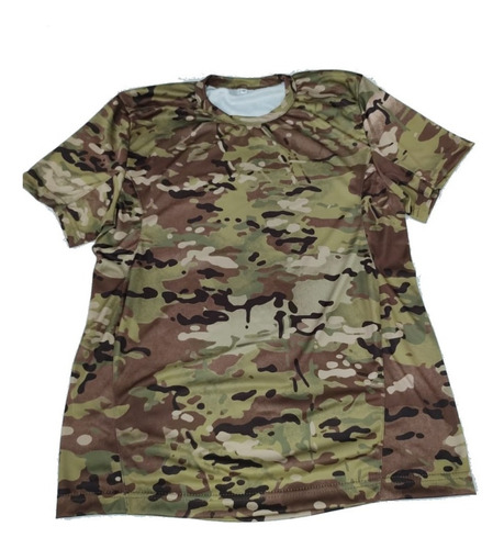 Remera Dryfit Camuflado Uca Multicam Digital Azul Gau Rivero