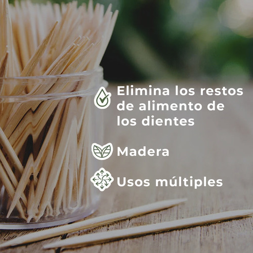 Palillos De Madera Para Dientes 12 Botes Para Cocina Y Mesa