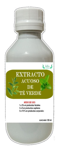 Extracto Acuoso De Té Verde Uso Cosmetico 120 Ml.