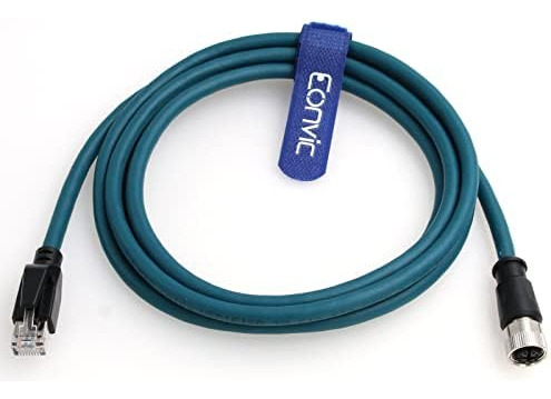 Cable Eonvic M12, 8 Pines, Hembra A A Rj45 Cat-7e