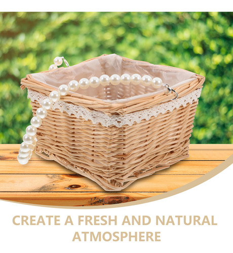 Cesta De Ratán Para Arreglos Florales, Bolsas De Flores Teji