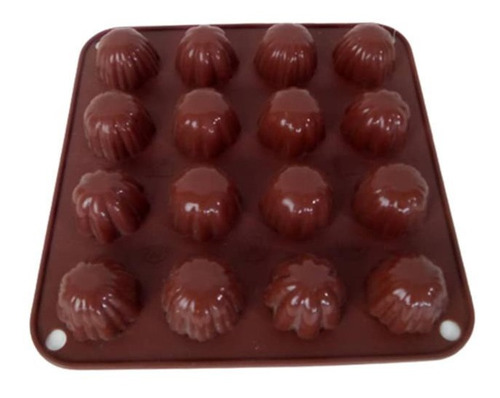 Molde Silicon Bombones Chocolate 16 Piezas 18x18x2cm