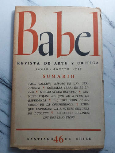 Babel. Revista De Arte Y Crítica. Enrique Espinoza. Ian 105