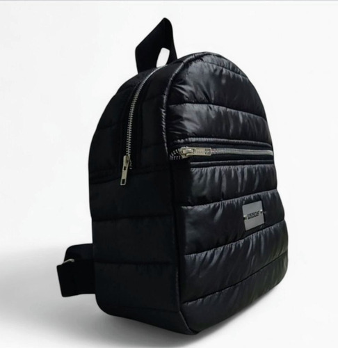 Mochila Impermeable Puffer Whinsof Negro Liso