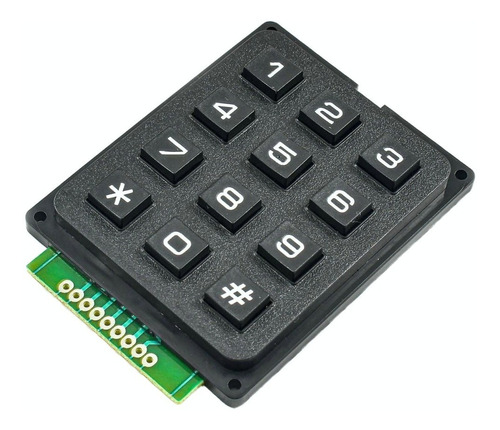 Teclado Numerico Matricial Pulsador Keypad 4x3 Arduino