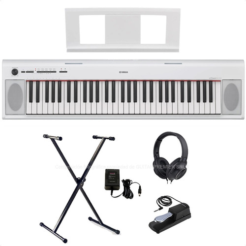 Teclado Piano Digital Yamaha Np-12b Usb Fuente Soporte Pedal