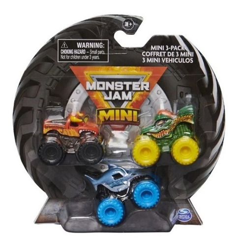 Mini Carritos Monster Jam 3pzs    