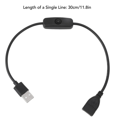 Interruptor De Encendido Y Apagado Macho A Hembra, Cable Usb