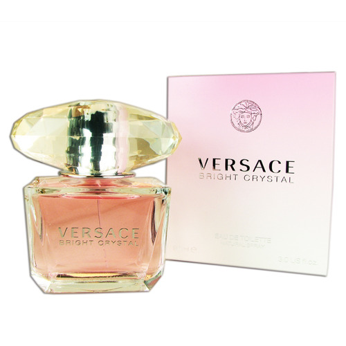 Edt Versace Para Mujer En Cristal Brillante De 3oz 90ml En