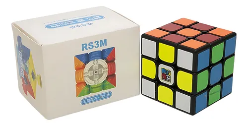 Cubo Rubik Moyu Mfjs Rs3m 2020 Magnético 3x3x3 Fondo Negro