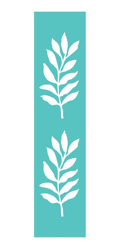 Imagen 5 de 5 de Stencil Mini Hojas De La Selva Laura Craft