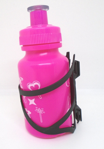 Garrafinha Caramanhola Infantil Ptk 250ml Rosa.