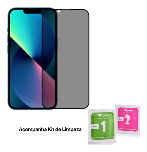 Película De Vidro Privacidade 3d Todos Modelos iPhone E Capa