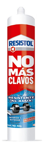 2 Pzas Resistol No Mas Clavos Resistente Al Agua 450 Gr.