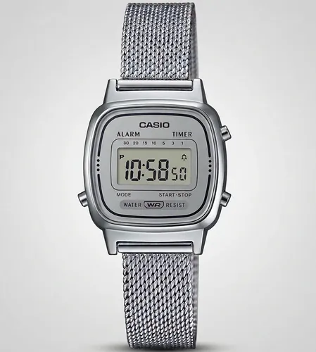 Relogio Casio Feminino Vintage Prata Original La670wem7df