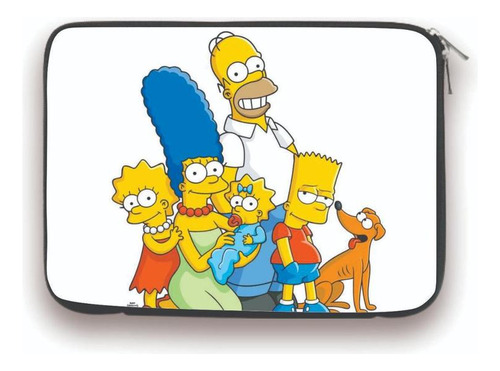 Capa Case Notebook 14 Personalizado Família Simpsons