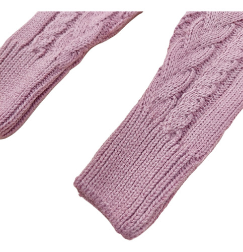 Chupin Trenzado Mini Anima Invierno Tejido Bebe Abrigo