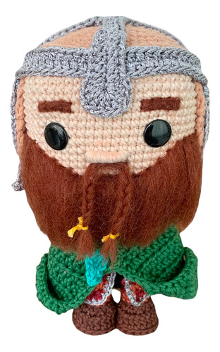 Gimli Amigurumi Boneco Estilo Funko Senhor Dos Anéis