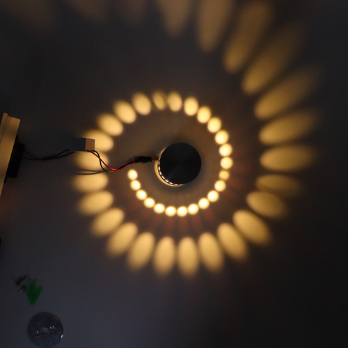 Decorativo En Espiral Redondo Innovador Para Pared Led De 3