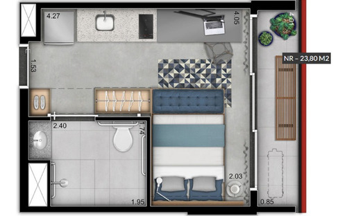 Imagem 16 de 19 de Studio Residencial Para Venda, Indianópolis, São Paulo - St7013. - St7013-inc