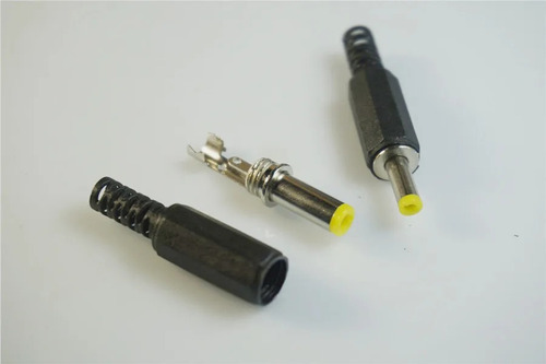 Conector Jack Macho Dc 5.5x2.1mm Plástico X 2 Unidades