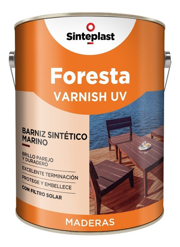 Barniz Marino Foresta Varnish Uv 4 Lts