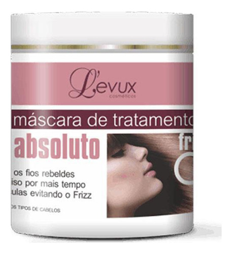 Máscara Hidratante Para Cabelos Levux Liso Absoluto 500g