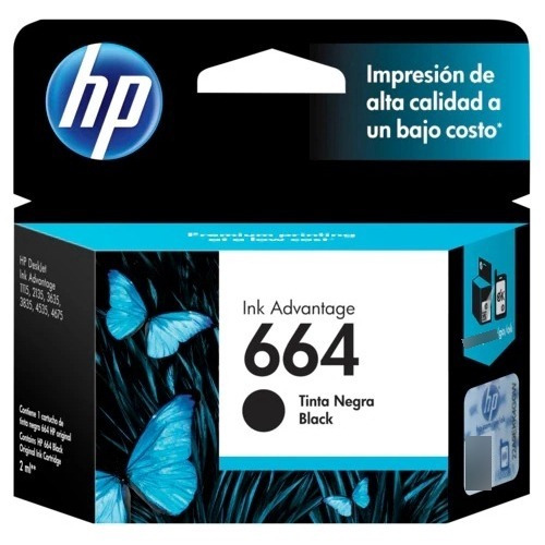 Cartucho Original Hp 664 Black 