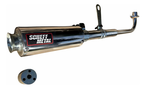Escape Deportivo 3 Motomel Blitz 110 + Sordina Scheff Metal