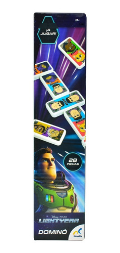 Disney Pixar Lightyear Domino 28 Fichas Novelty