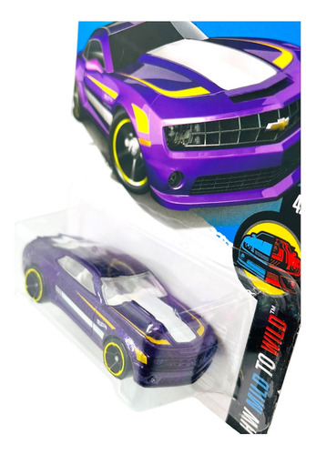 Hot Wheels Camaro Ss 2010 Chevrolet Escala 1:64 Blister Pro Púrpura