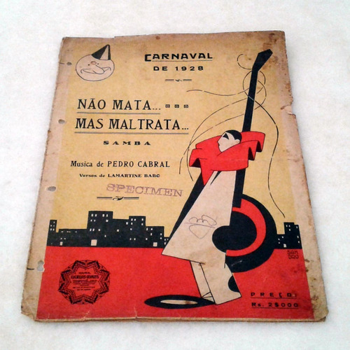 Imagem 1 de 3 de Partitura 1928 - Não Mata Mas Maltrata - Lamartine Babo