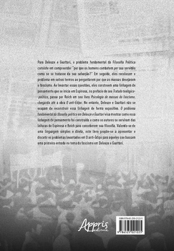 O Anti-Édipo e o Problema Fundamental da Filosofia: Política em Deleuze e Guattari, de Ricardo, Thiago Vidal. Editorial Appris Editora e Livraria Eireli - ME, capa mole em português, 2021