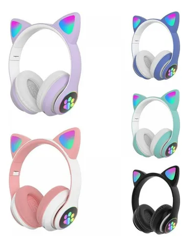 Audífonos Bluetooth Unicornio Inalámbricos Con Luz Led para Niñas Rosado  SEISA