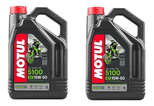 Aceite Motos Motul 4t 15w50 Pulsar Vento Bmw Kit 2 Garrafas